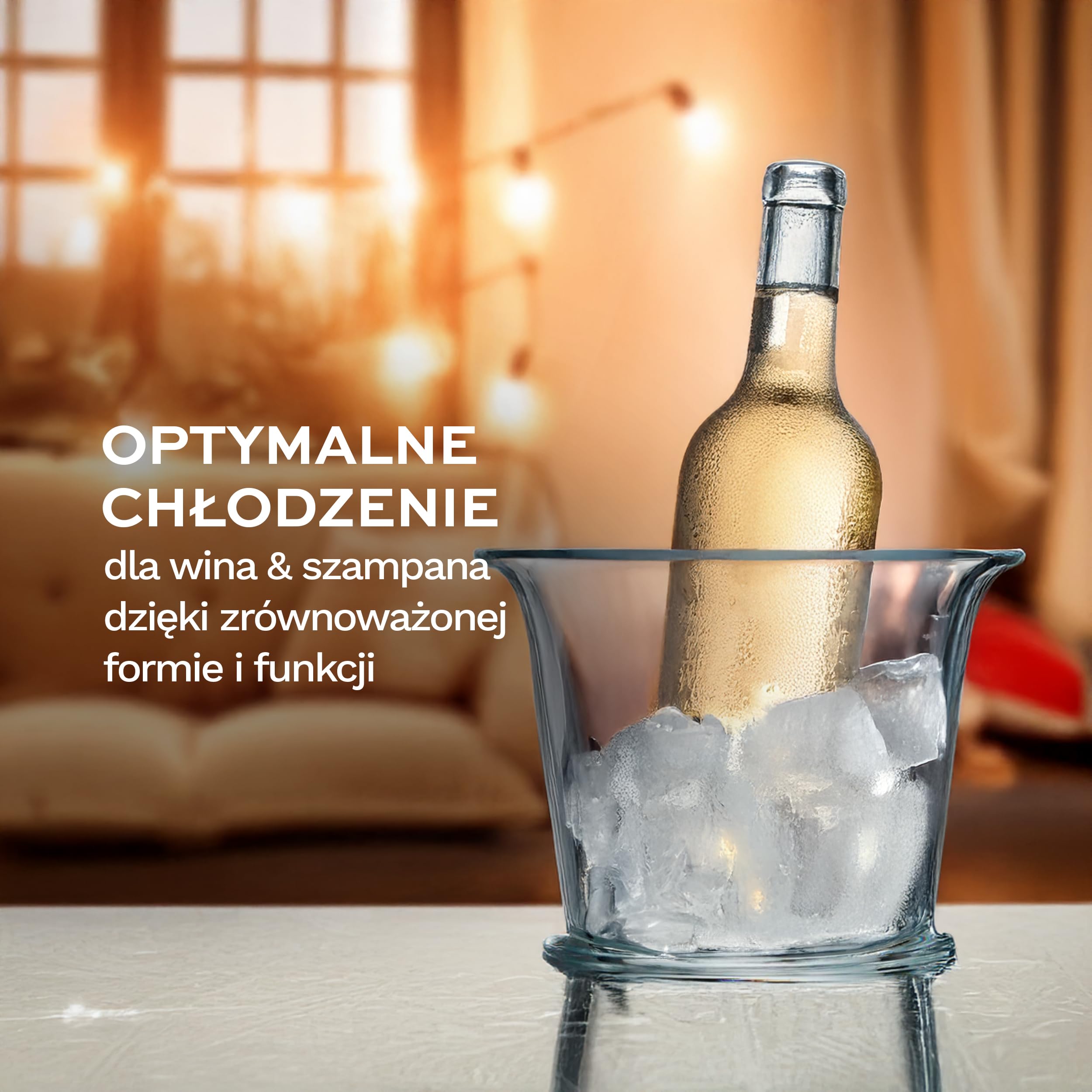 Stölzle Lausitz Chłodziarka na Wino i Szampana Classic Ø 26 cm – Elegancki Wiaderko z Kryształu Szkła – Trwały, Można Myć w Zmywarce – Wyprodukowany w Niemczech