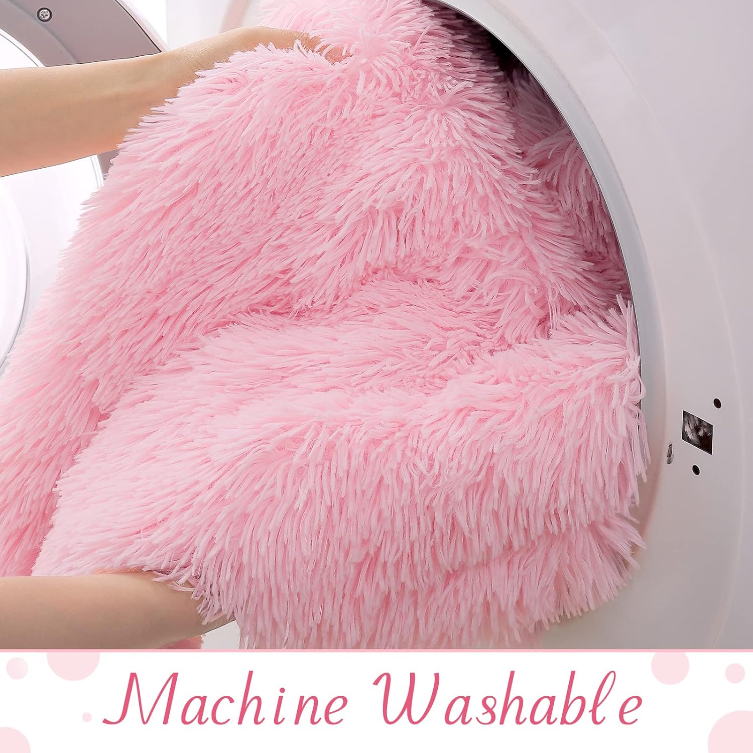 BENRON Baby Pink Throw Blankets, Soft Shaggy Plush Sherpa Blankets, Cozy Lightweight Fluffy Faux Fur Blankets for Bed Couch Sofa Washable, 60"x80"