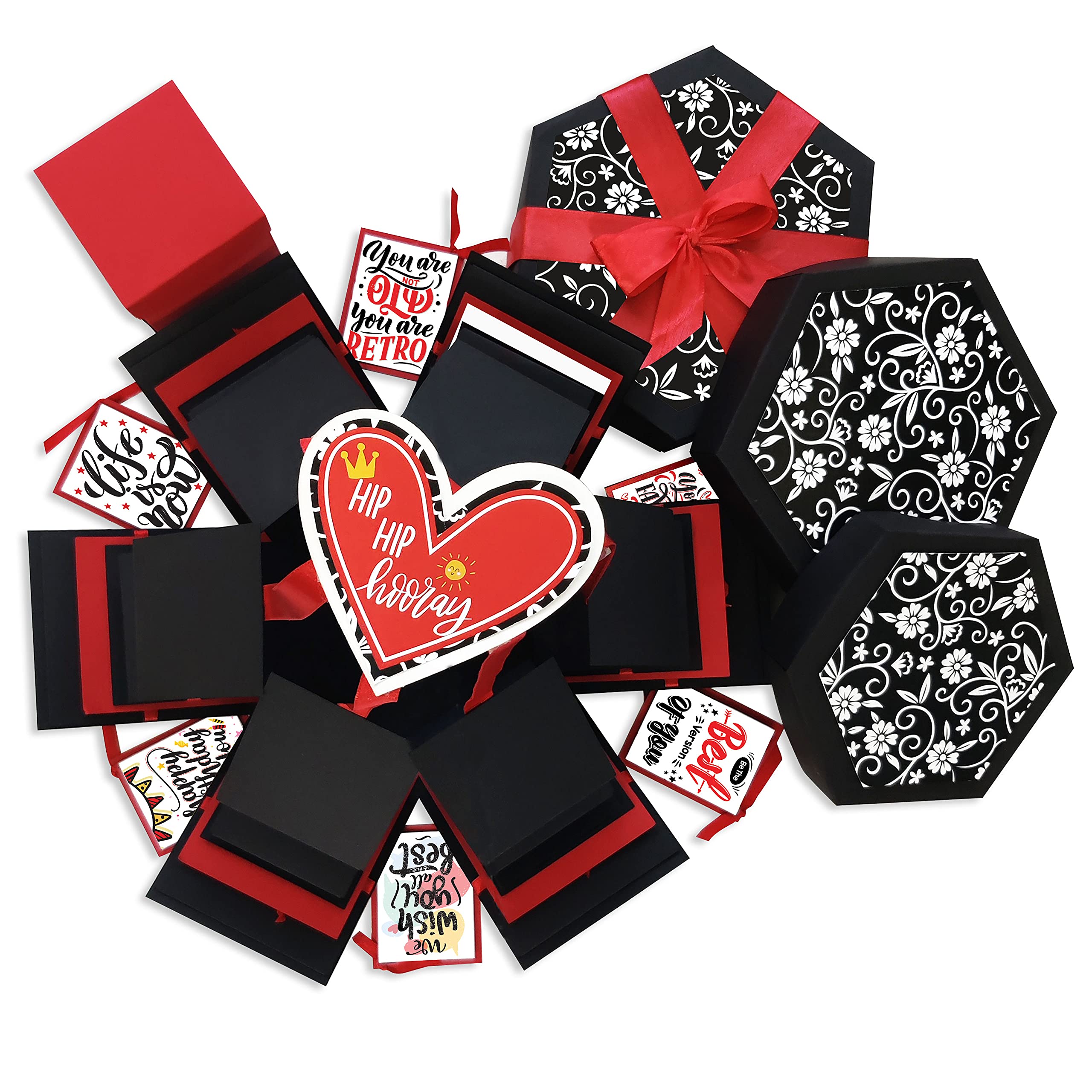 Explosion Box for Birthday Gift, 3 Layer Explosion Box for