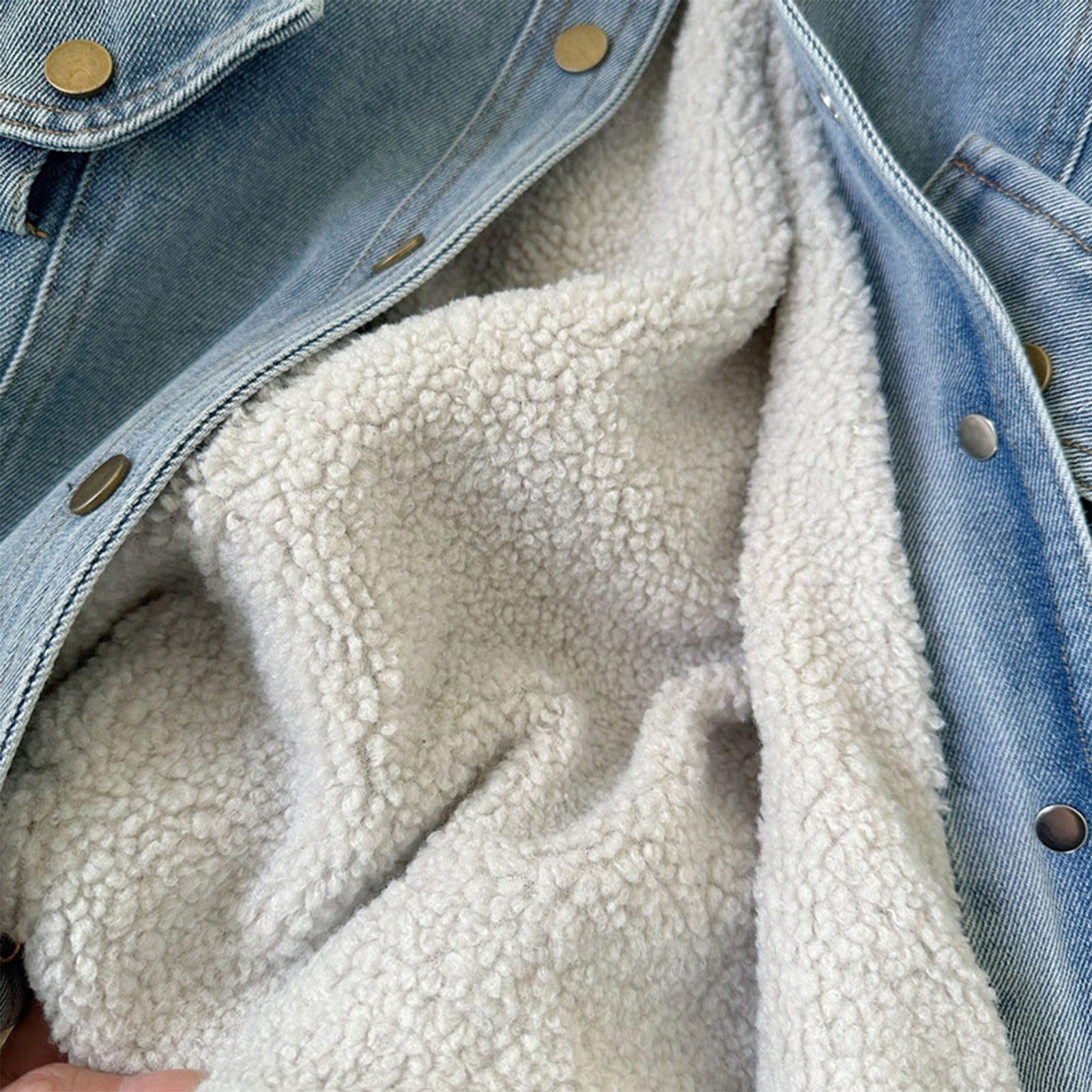 Genérico Chaqueta Negra Niña - Chaqueta Vaquera Infantil con Forro Polar Abrigo Largo Cálido Invierno Niñas Moda Confortable Ropa 2 A 8 Años