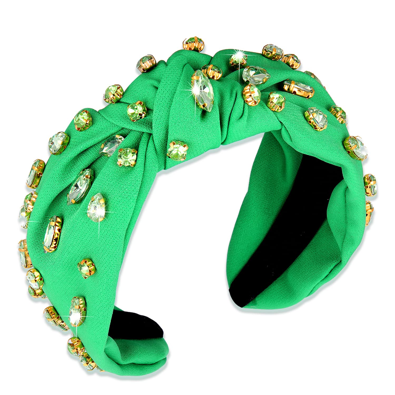 Elegant Lele Sadoughi Knotted Shimmering Green Headband Lele Sadoughi Green Headbands for Women | Mercari main image 4