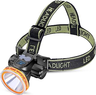 DOCOSS Ultra Bright Waterproof LED Headlamp for Trekking,(Working Time-8-14 Hrs) Head Light Torch,Head Torch Rechargeable ... Price In India