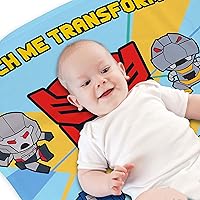 Vista 3 de LOGOVISION Transformers - Manta de hitos para bebé, 36 x 58 pulgadas, Watch Me Transform, unisex, para bebé niño y niña