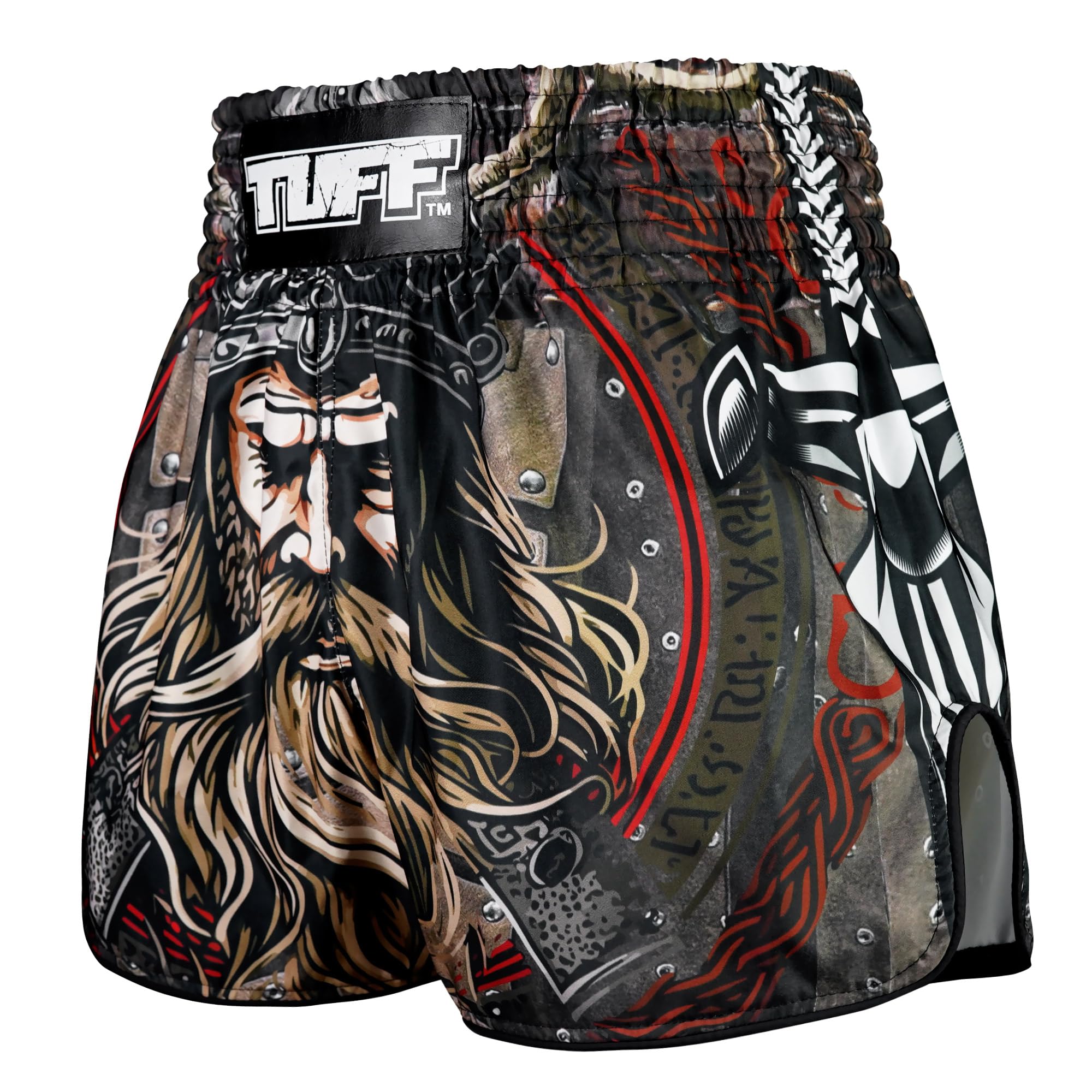 Tuff Sport Pantaloncini da boxe per Muay Thai, stile retrò, classici, taglio sottile, per MMA, kickboxing, allenamento, allenamento