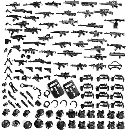 Amazon Trendyz タクティカル武器パック Swat スペシャル Ops モダン コンバット アサルトギア 武器 ミニフィギュアレンガ フィギュア ドール 通販