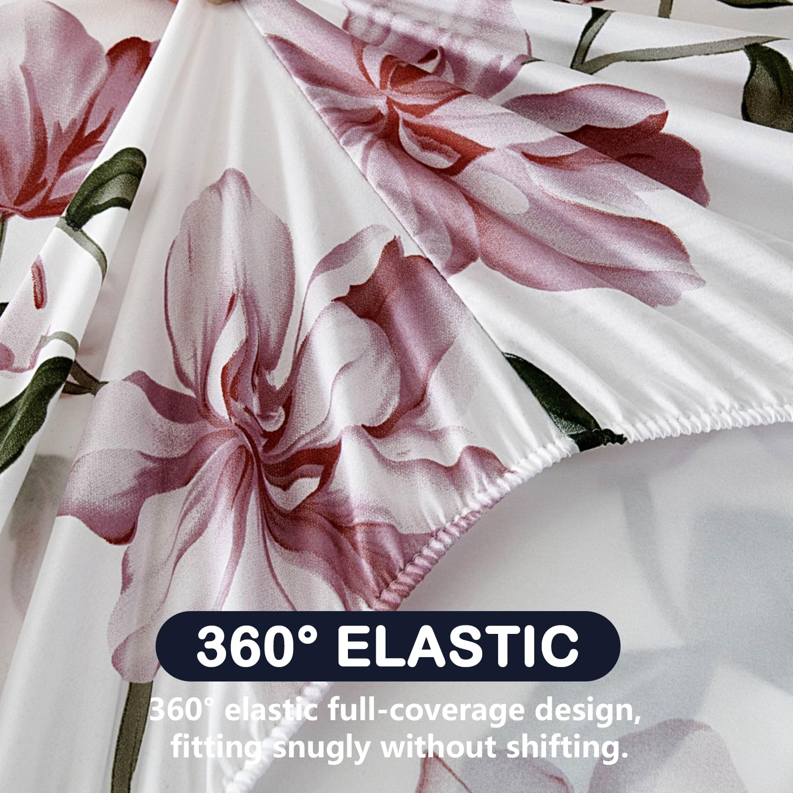 Set Lenzuola Singolo in Microfibre 90x190/200cm, Completo Lenzuola Letto con 1 Federe 50x80 in Stampa, Lenzuola Sopra e Lenzuolo con Angoli, Comfort e Morbidezza, Fiori