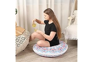 32" Inflatable Meditation Cushion: Recline into Relaxation