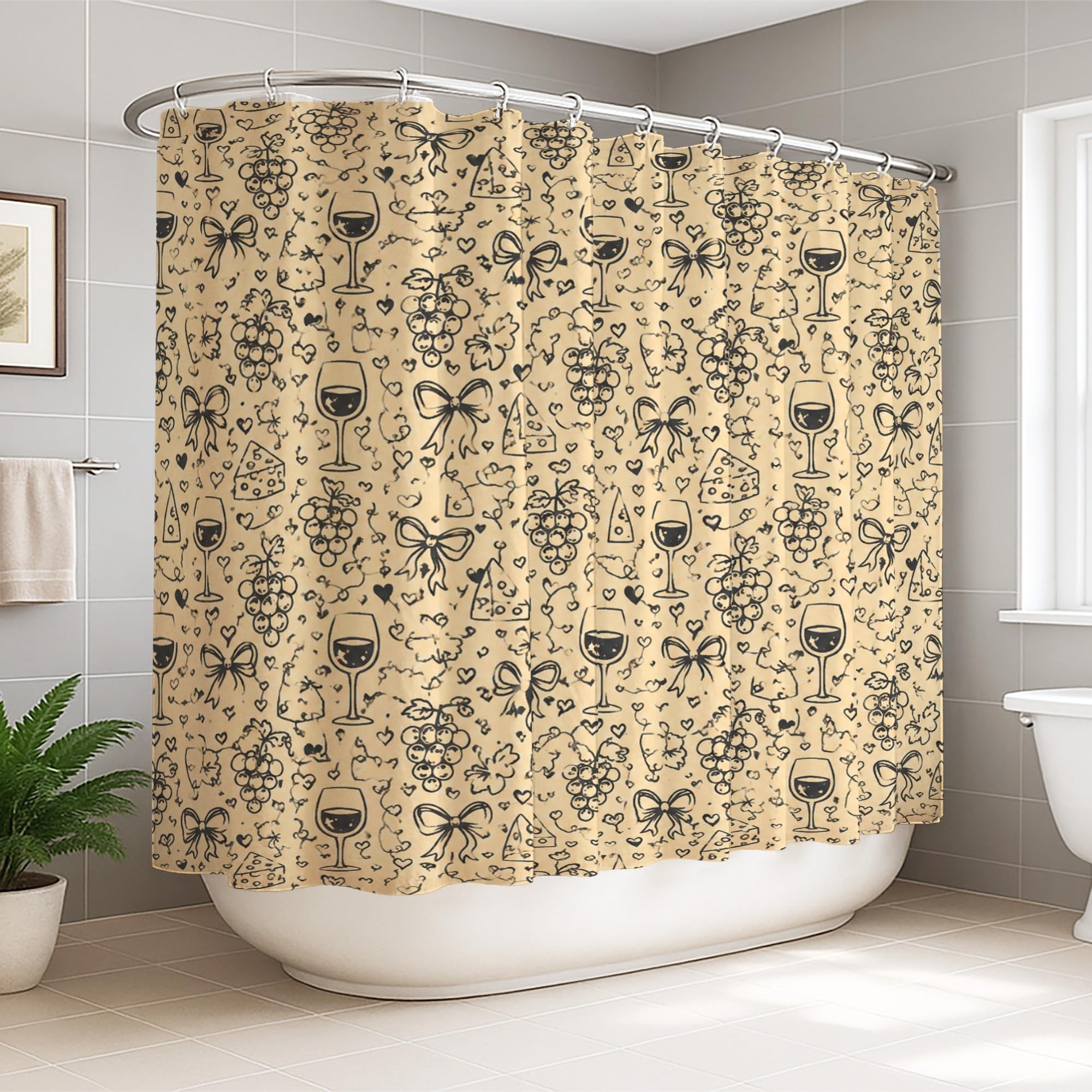 Rideau de douche extra large idéal pour sublimer la baignoire d'un grand appartement moderne