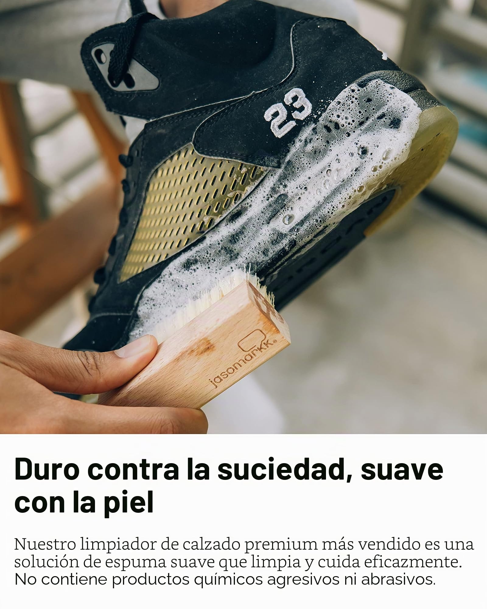Jason Markk Pack básico de limpiador de zapatos + spray impregnante para zapatos Repel en el set – para la limpieza y cuidado de zapatos y diferentes materiales