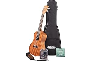 Brand Music Co Kala Ukulele 4-String Natural Concert KA-15C-BNDL