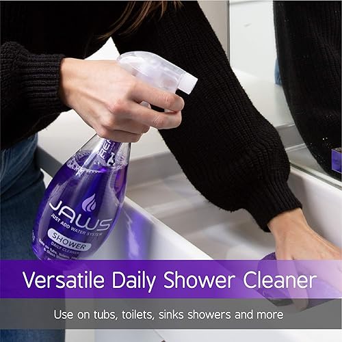 Miniatura 8 de JAWS Cleaners Ultimate Kit de limpieza, cocina multisuperficie, vidrio, ducha, granito, suelo de madera dura y desinfectante, 2 cápsulas de repuesto