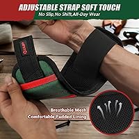 Vista 6 de Magnetic Wrist band with LED Light, Magnet Tool Belt Wrist Band for Screw and Nail, Adjustable Wrist Tool Holder, Birthday Gifts for Men, Dad, Him