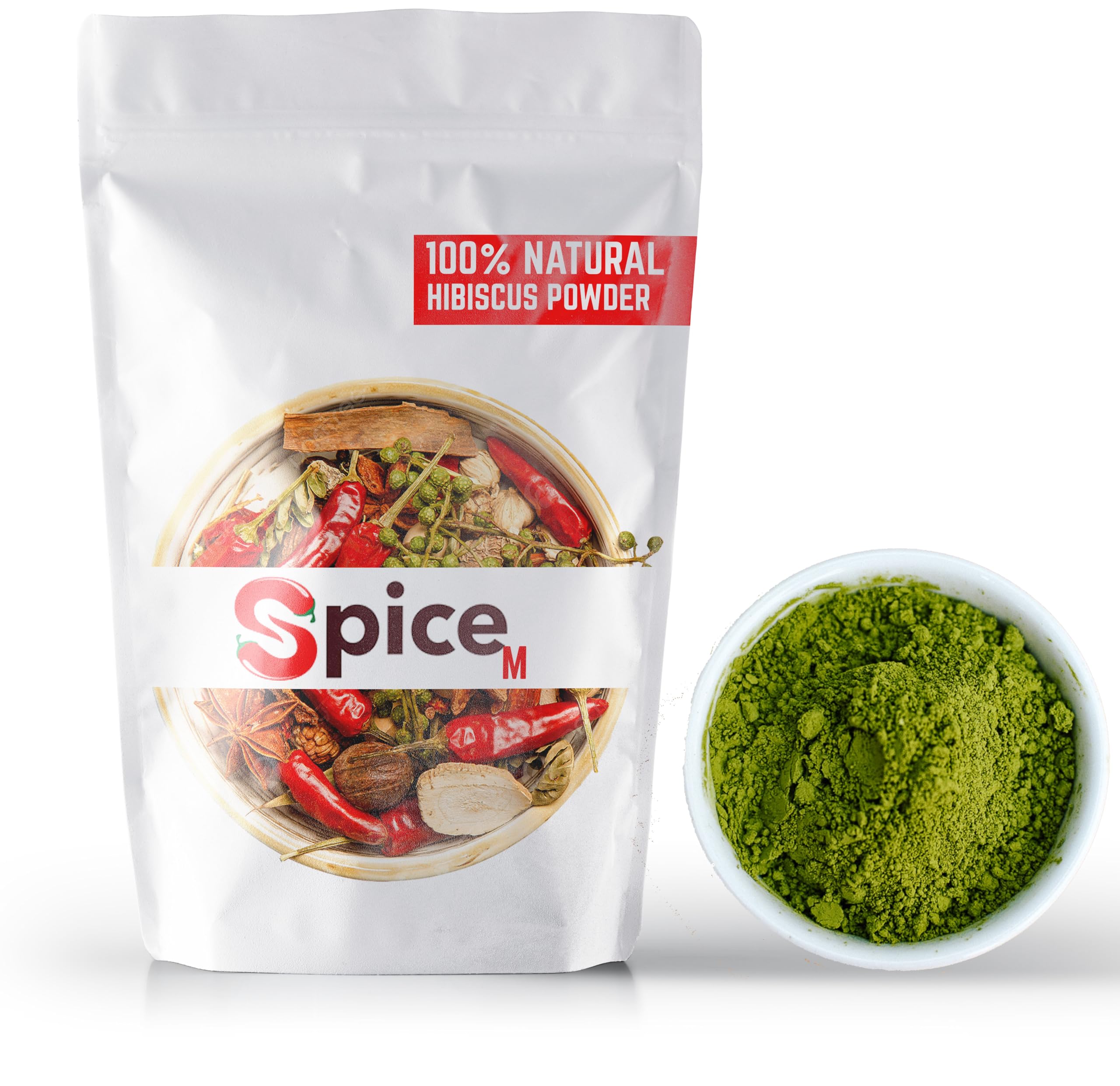 Dried Hibiscus Leaves Powder | Mandharam Aaku Powder | China rose | cayenne | poppy | మందార ఆకు for Healthy long Hair and Clear Skin - 200 grams