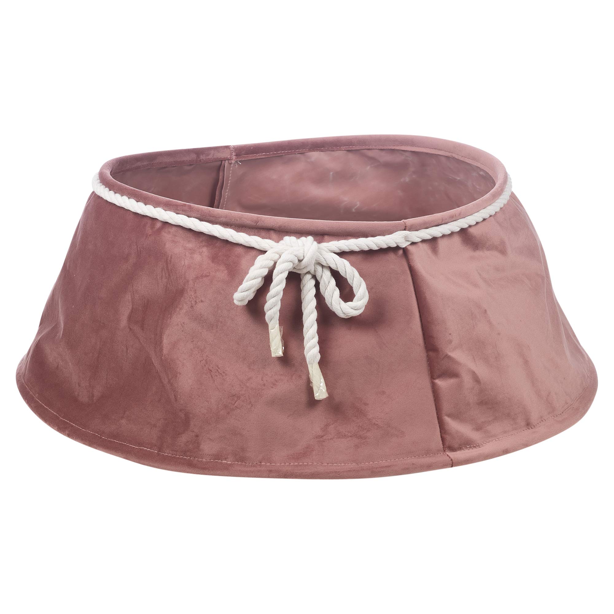 Urbnliving Pink Christmas Velvet Tree Skirt Floor Base Cover Decor Mat Home Ornament (Pink)