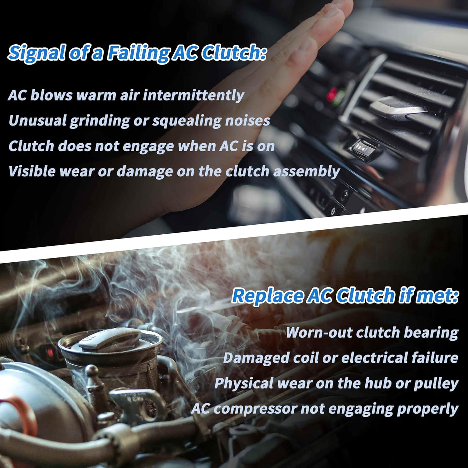 Air Conditioner AC Compressor Clutch Kit for Honda Pilot 08-15 for Honda Odyssey Ridgeline 3.5L for Acura MDX ZDX 3.7L AC Compressor Clutch Set for 10SR17C Compressor 38810RGLA02