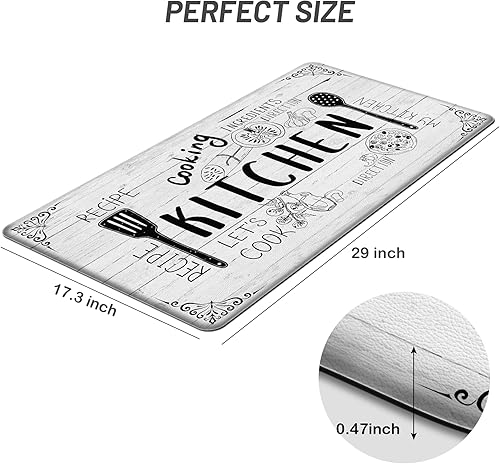 Miniatura 3 de Alfombras de cocina bohemias para piso, tapete de cocina antifatiga, tapete de cocina acolchado para estar de pie, decoración bohemia antifatiga,