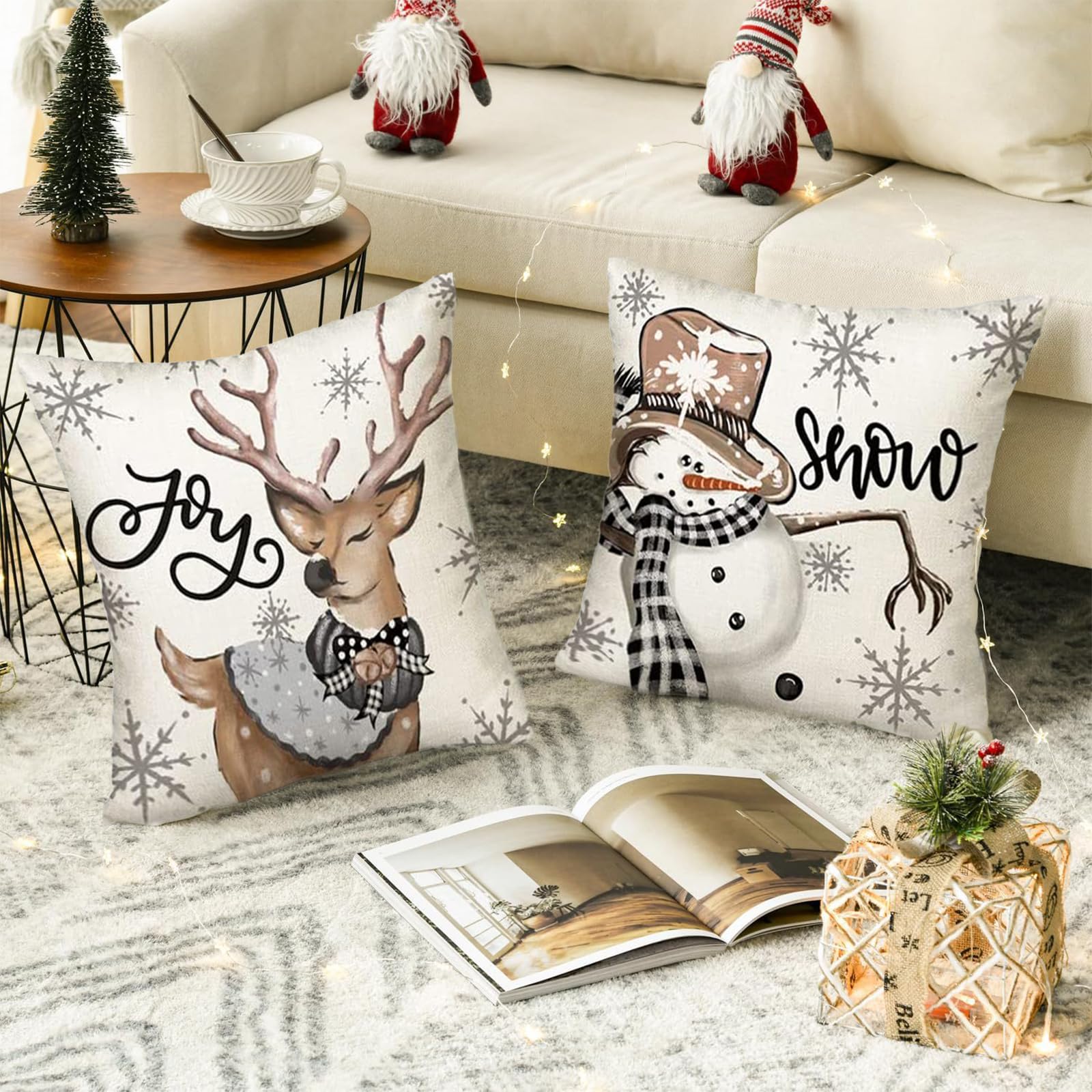 Fodere Cuscini In Peluche Di Natale Federe Cuscini Con Motivo A Fiocco Di Neve Su Due Lati La Decorazione Domestica Federa Divano 251104 Da 12,73 € | DHgate