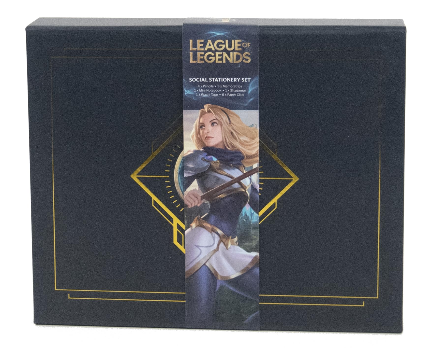 League of Legends Champions Social Stationery Set, Official Licensed Gaming Writing Set with Notebook, Stickers and Accessories, Desk Supplies for School, College, Office, Gamer Gift