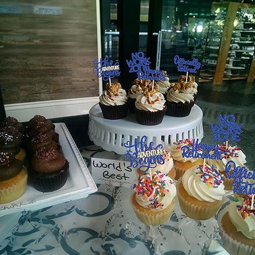 Miniatura 5 de 24 adornos para cupcakes de jubilación oficialmente jubilados, sin zona de trabajo, aventura, comienza, cupcakes, tema de jubilación, despedida,