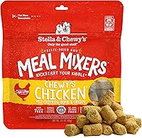 Stella & Chewy's Freeze-Dried Raw Chicken Meal Mixers Dog Food Topper - 95% Cage-Free Chicken, Grain-Free, Picky Eater Approved - 3.5oz