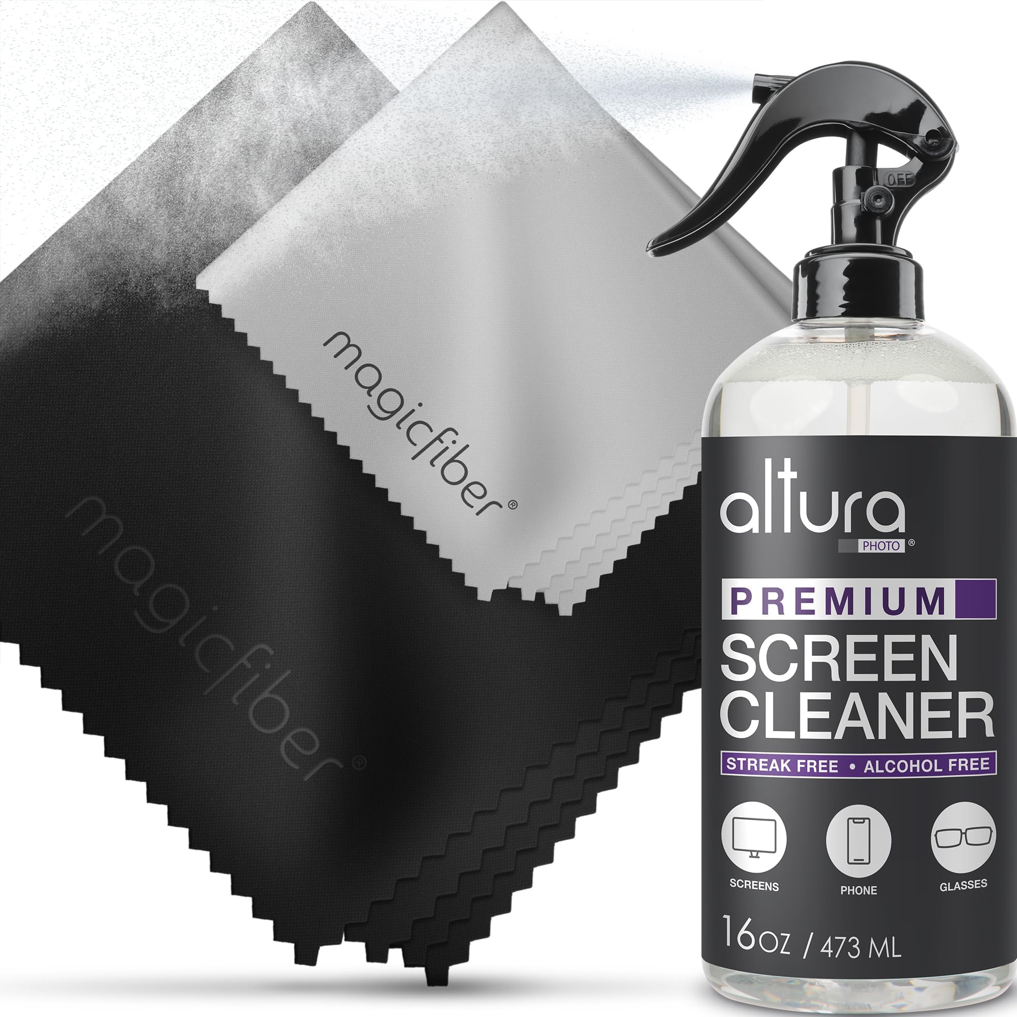 Swanky Computer Screen Cleaner Kit Set of Electronic Cleaner Spray Microfiber