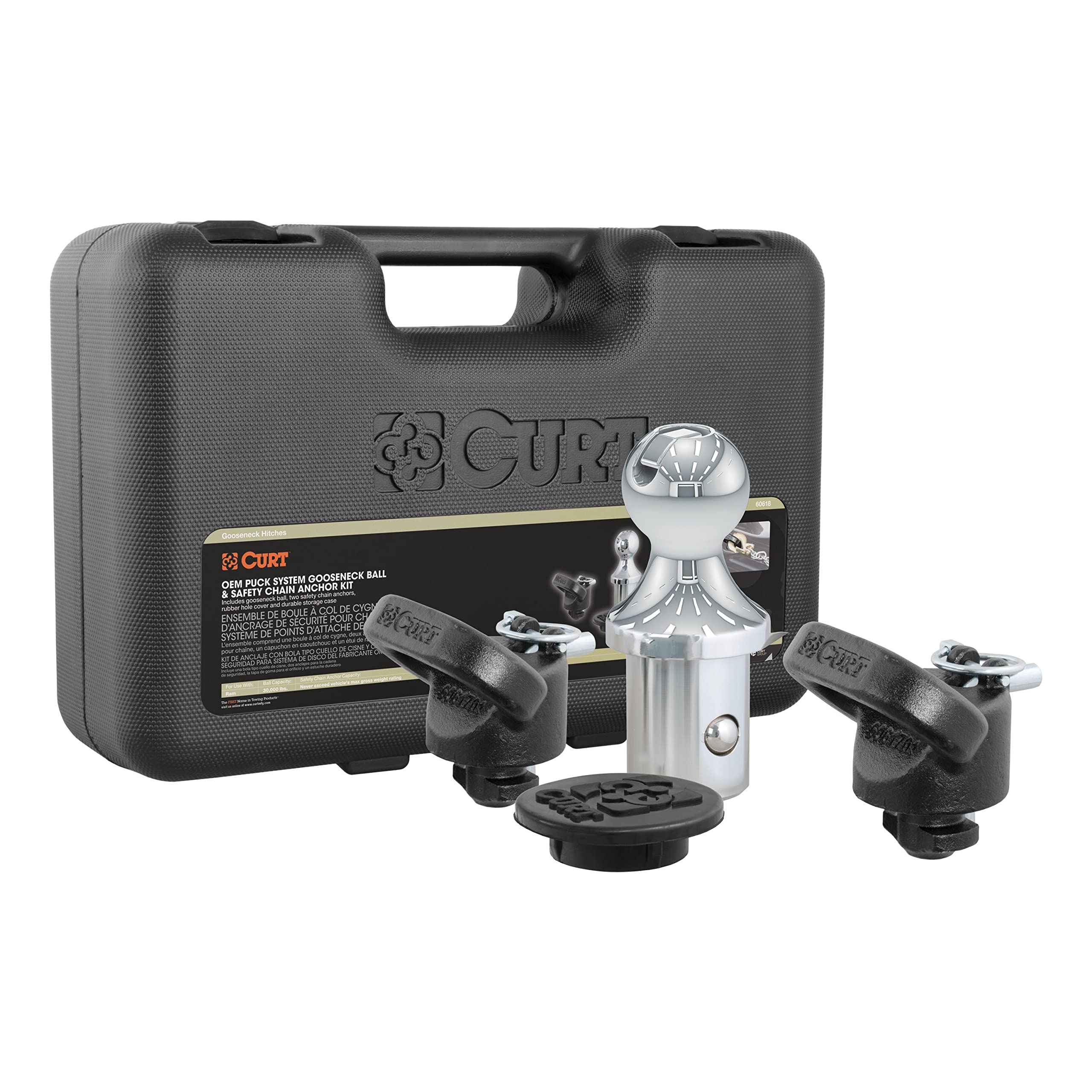 CURT 60618 OEM Puck System Gooseneck Hitch Kit - truck bed and tailgate accessories | Mubboo