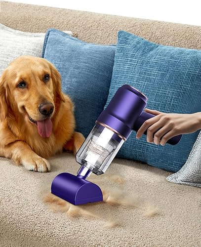 Miniatura 6 de Mini aspiradora inalámbrica con luz LED  Aspiradora de mano de 15000 Pa recargable - Aspiradora portátil 3 en 1 potente para automóvil con múltiples