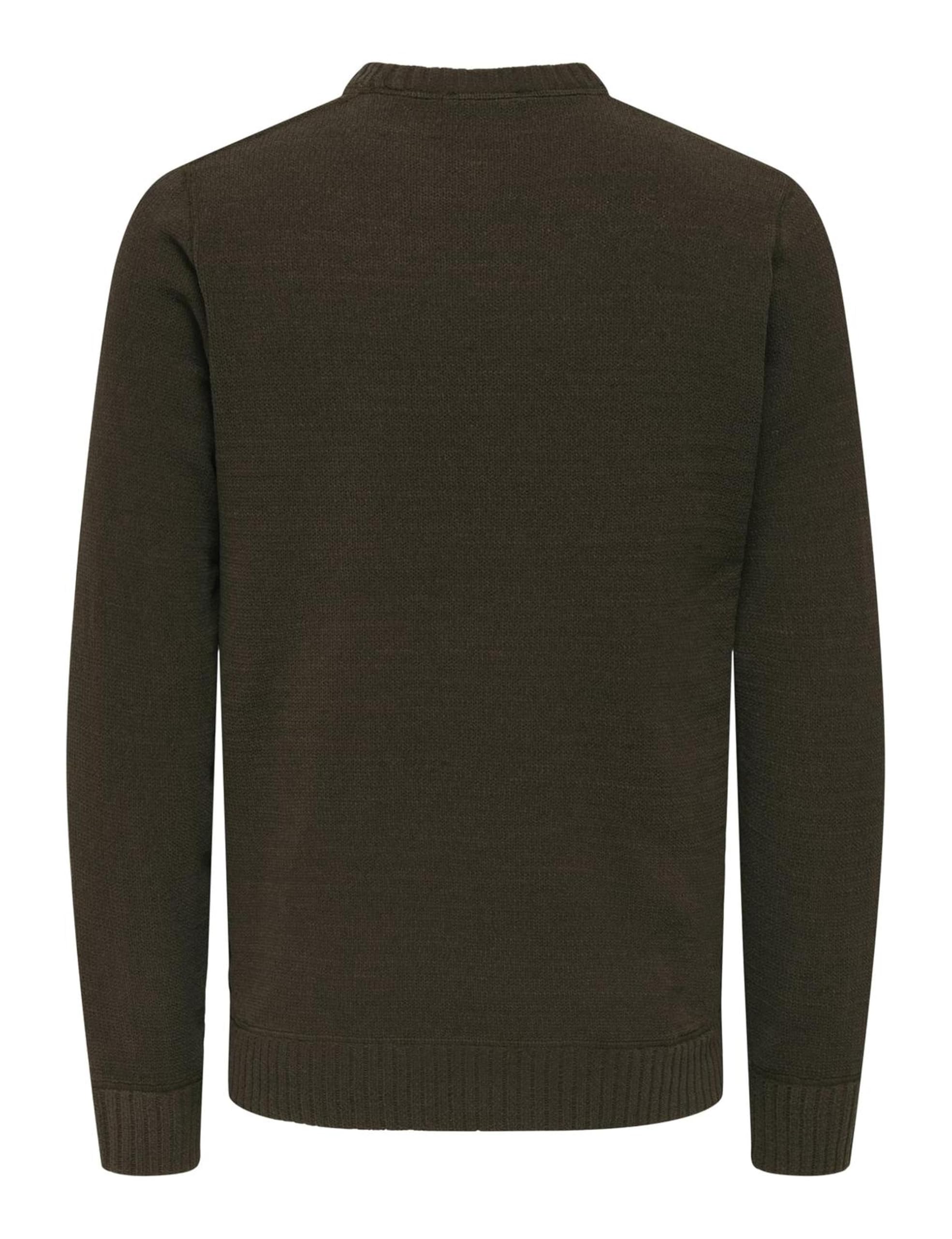 ONLY & SONS Onsethan Life Reg 7 Crew Knit Noos, Demitasse, M