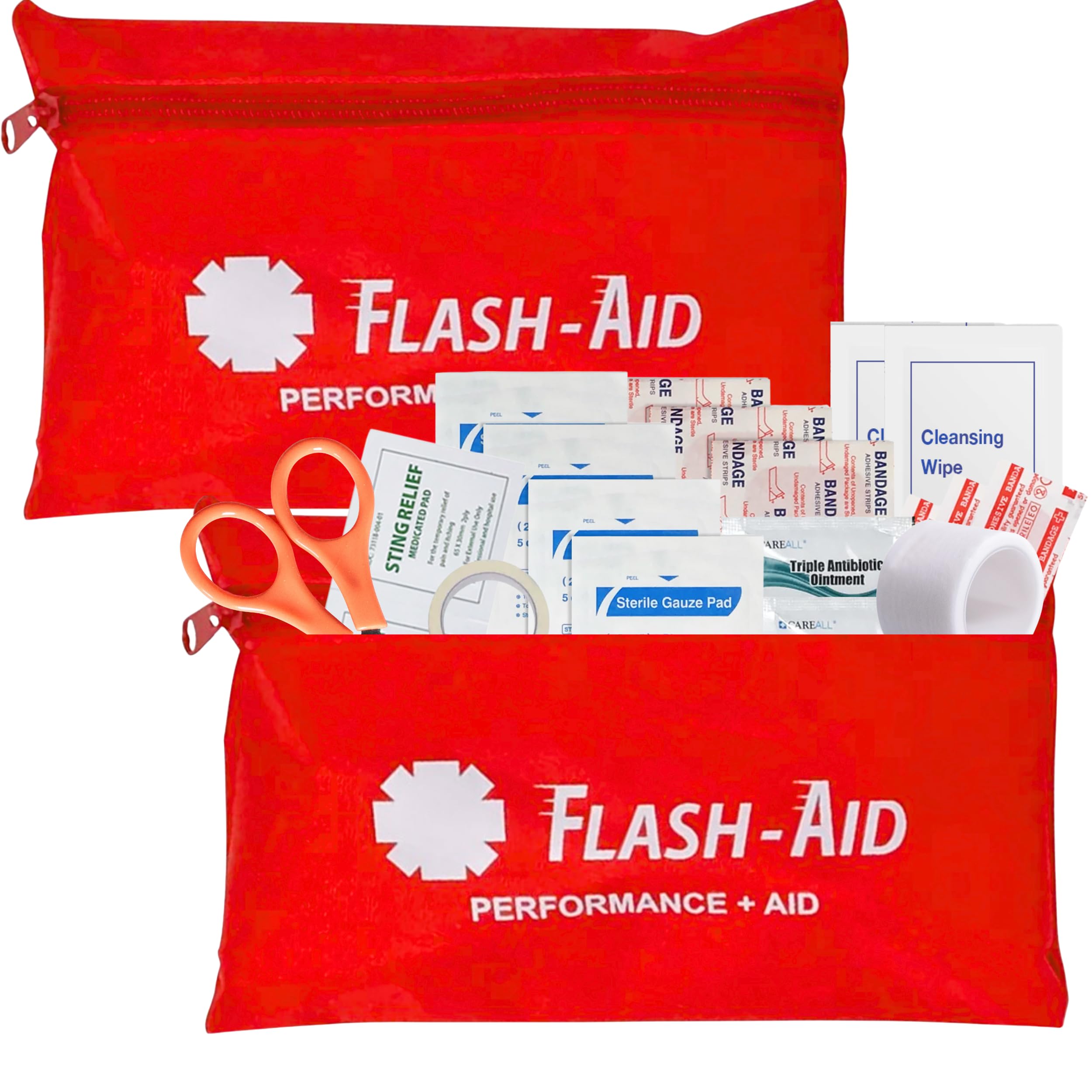 Mini First Aid Kits – 2-Pack Compact Travel IFAKs for Emergency Preparedness, Hiking, Camping, Road Trips, School, and Everyday Use – Portable,