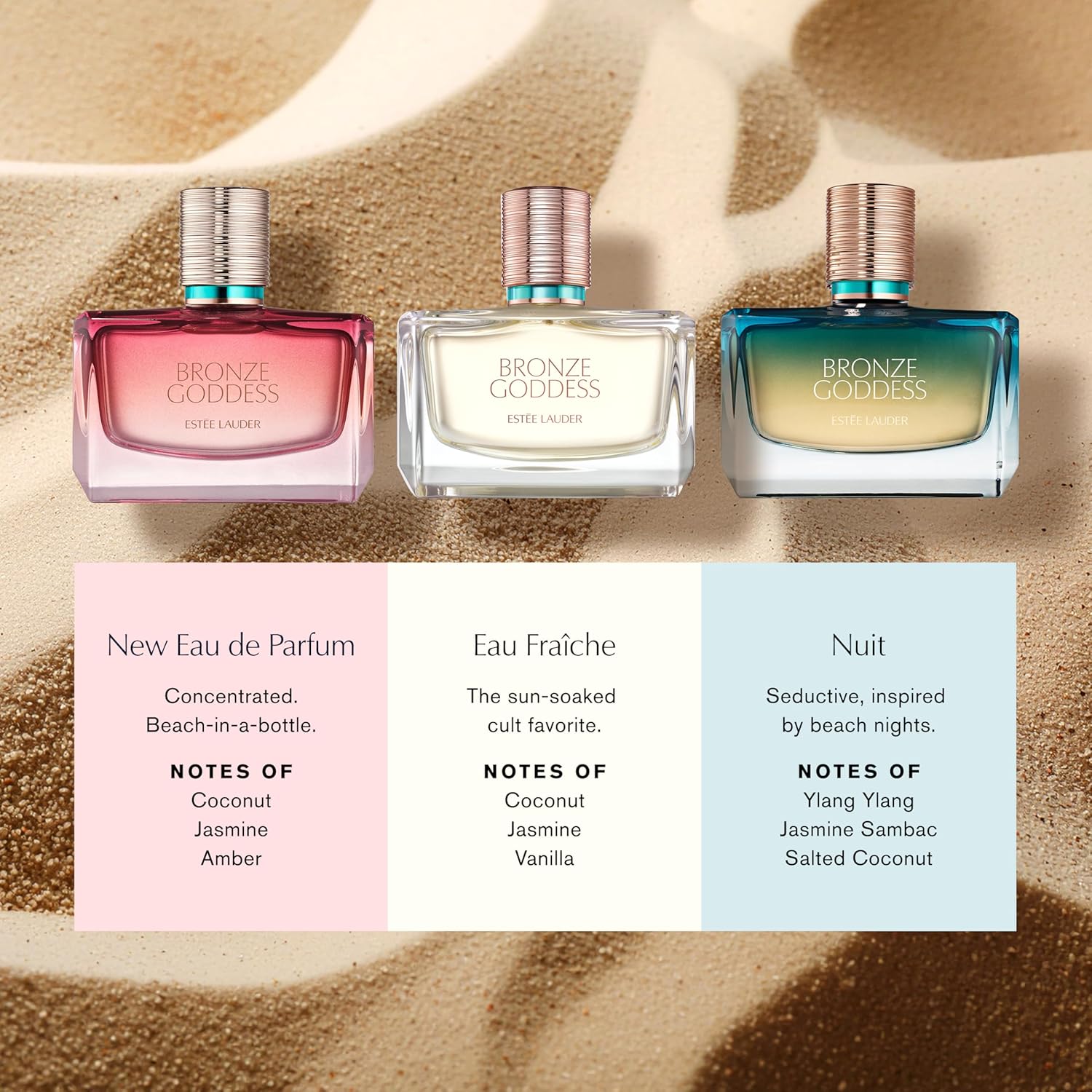 Estée Lauder Bronze Goddess Nuit Eau de Parfum Spray with notes of Ylang Ylang, Jasmine Sambac & Salted Coconut | Perfumes for Women - Image 6