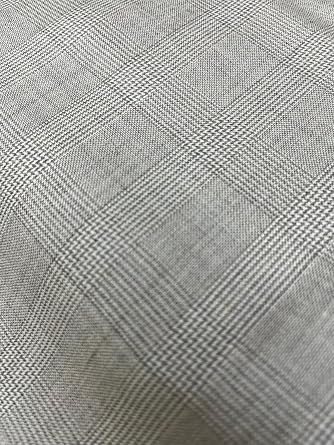 Tuva Textile 40 Yards Bolt of 100% Real Wool Fabric Suiting Plaid Italian Fabric Woven, Used for, Suiting, Jacket, Pants, Skirts, Dresses & More, Color TAN-Toupee & Light Olive Green, Made in Italy