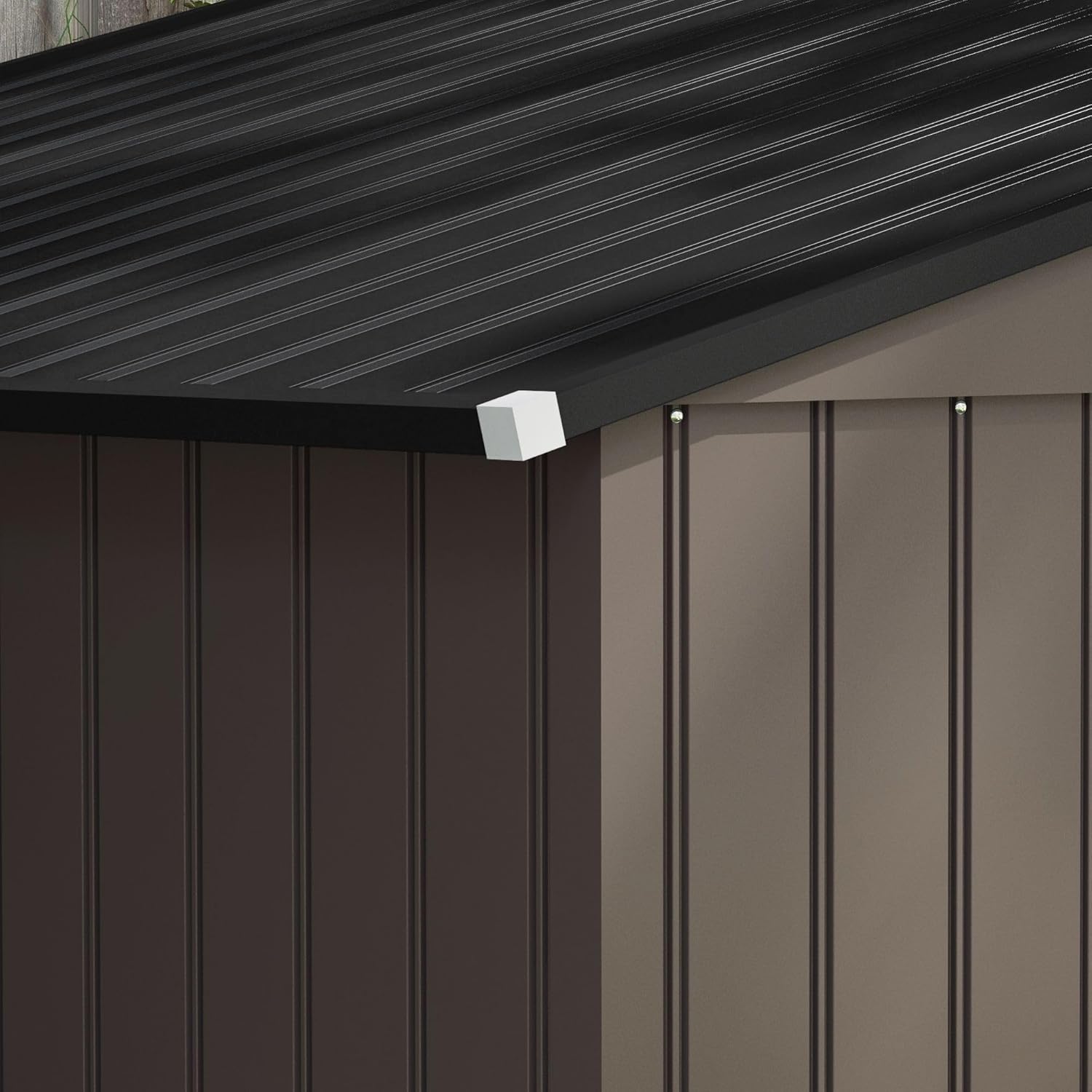 Spacious Outdoor Metal Garden Storage Shed with Ventilation and Lockable Doors
