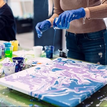 U.S. Art Supply Professional Gloss Pouring Medium 16oz (Pint) - Improves Paint Flow & Cell Effects Creator, Viscosity Adjuster for Art Acrylic Painting