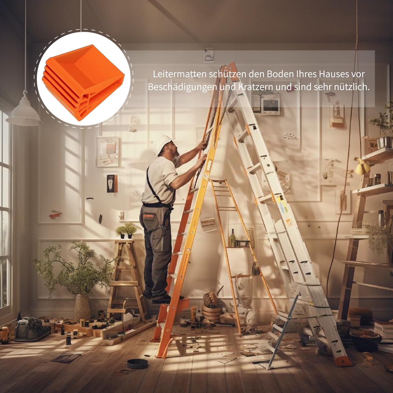 Laddervoeten: 4 Stuks Vervanging Ladder Voeten Ladder Caps Ladder Voeten Caps Ladder Voet Beschermer Cover Stabilisator Beschermer Voor