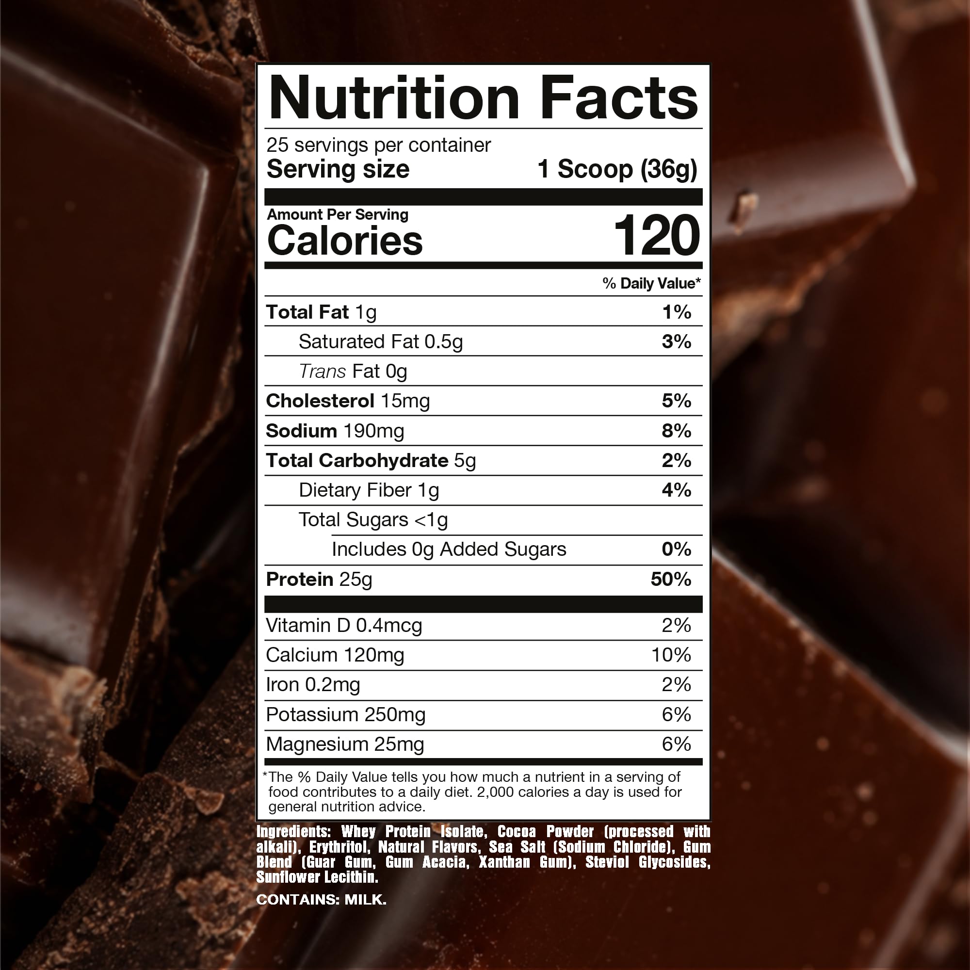 RAW Whey Isolate Protein Powder, Dark Chocolate - 100% Grass-Fed Sports Nutrition Whey Protein Powder for Muscle Growth & Recovery - Low-Fat, Low Carb, Naturally Flavored & Sweetened - 25 Servings — Amazon image 6