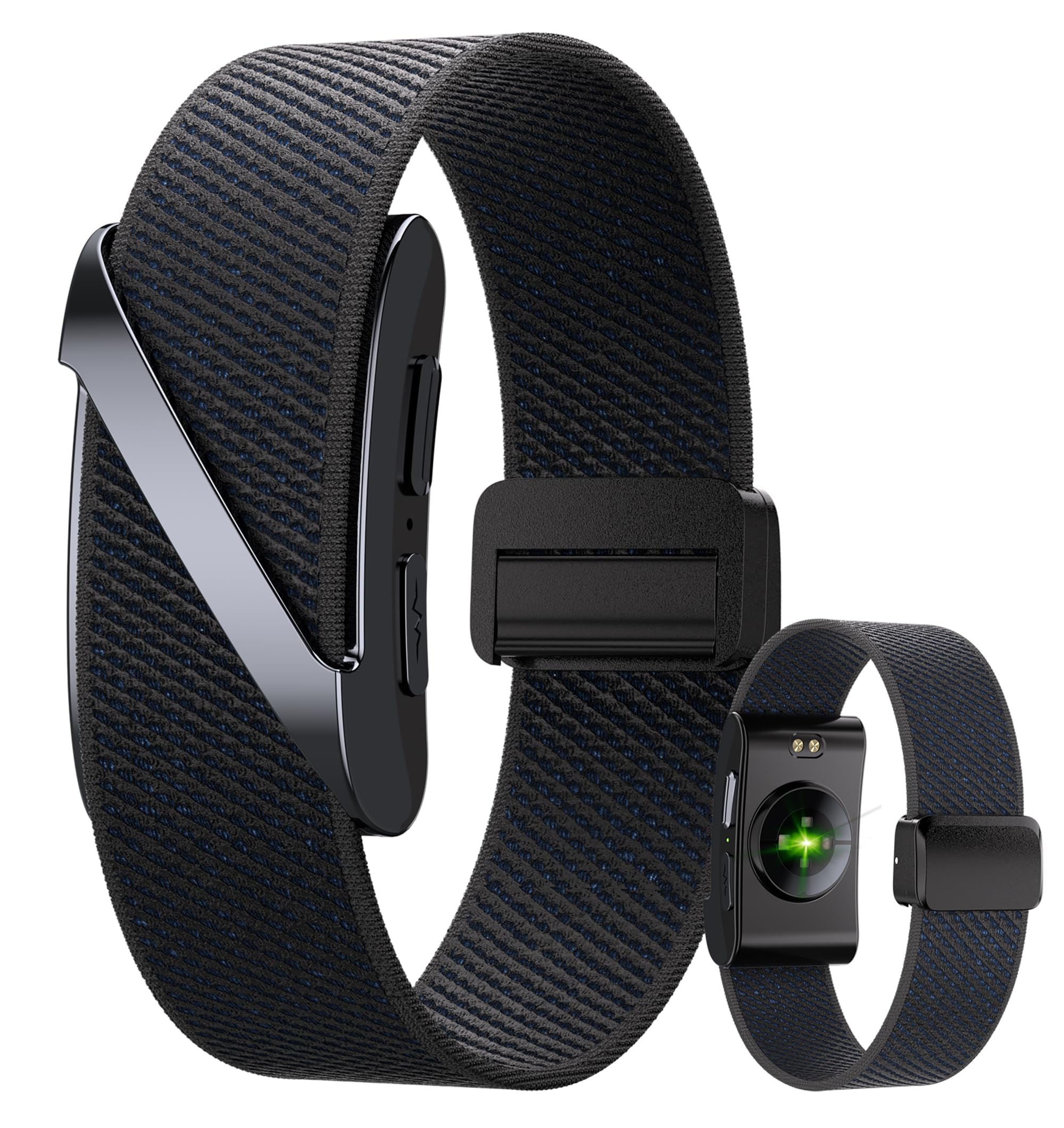 Health Fitness Tracker Smart Band Wearable Activity Tracker AI Sleep 24/7 Heart Rate Monitor Multi-Sport Tracking Screenless SOS & Fall Detection Impermeabile e Lunga Durata della Batteria per Uomini