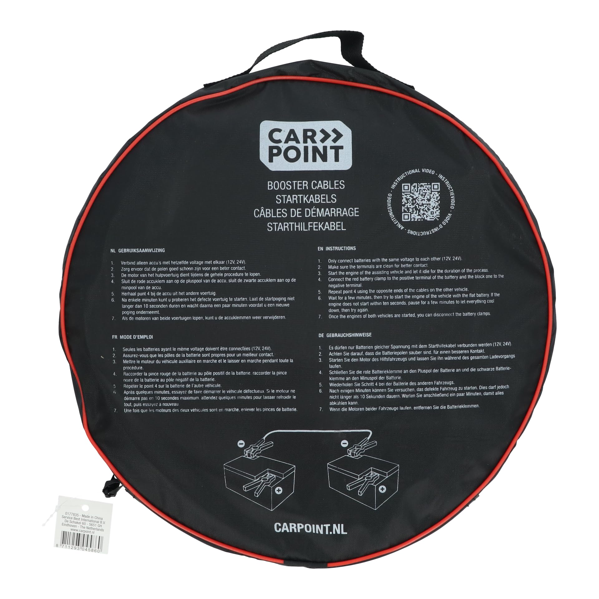 CARPOINT 0177835 Cavetti d'avviamento 4.5m 480A