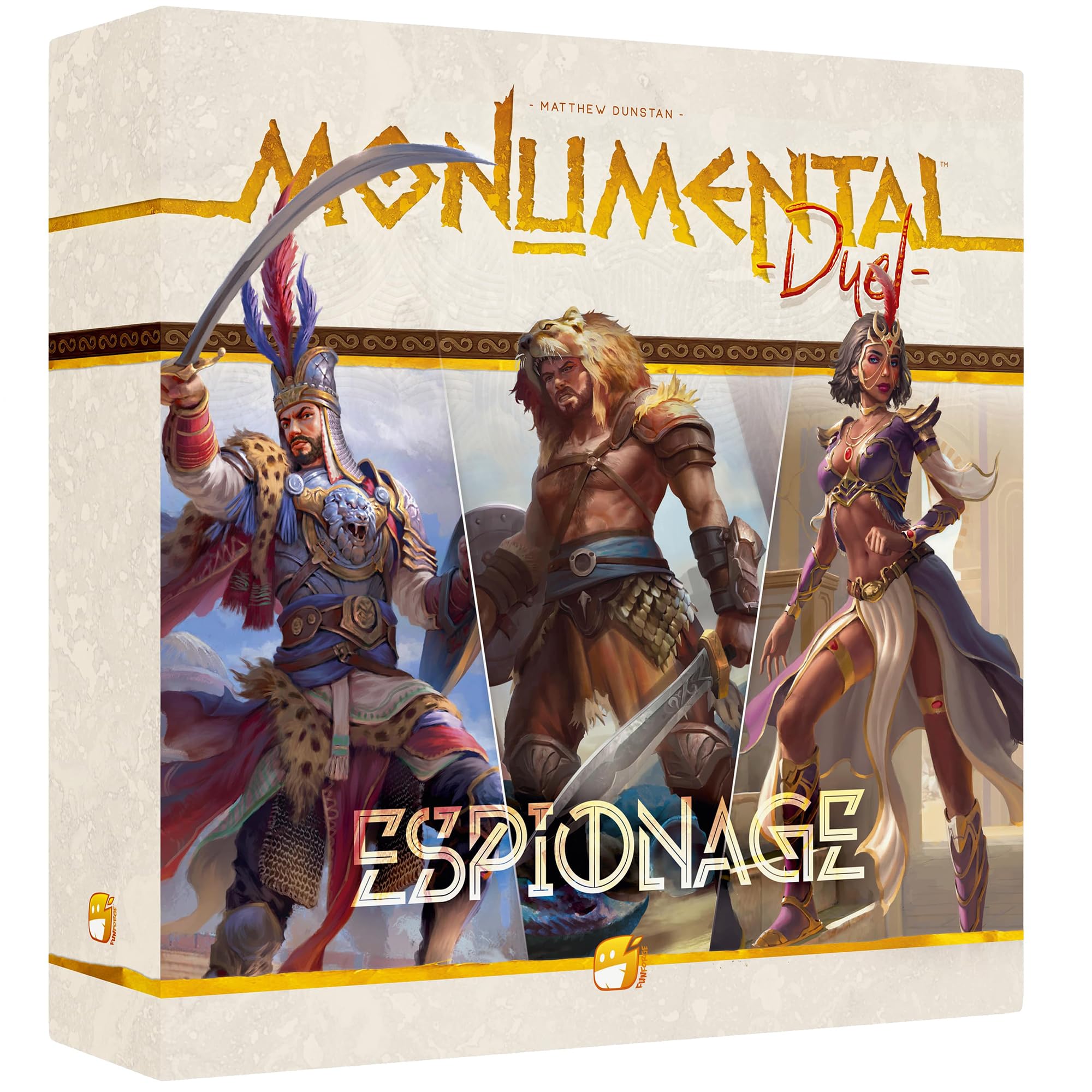 Monumental Duel - Espionage - Civilization Deck-Building Board Game, Strategy Game, Combine Or Standalone, Ages 10+, 2 Players, 60-90 Min