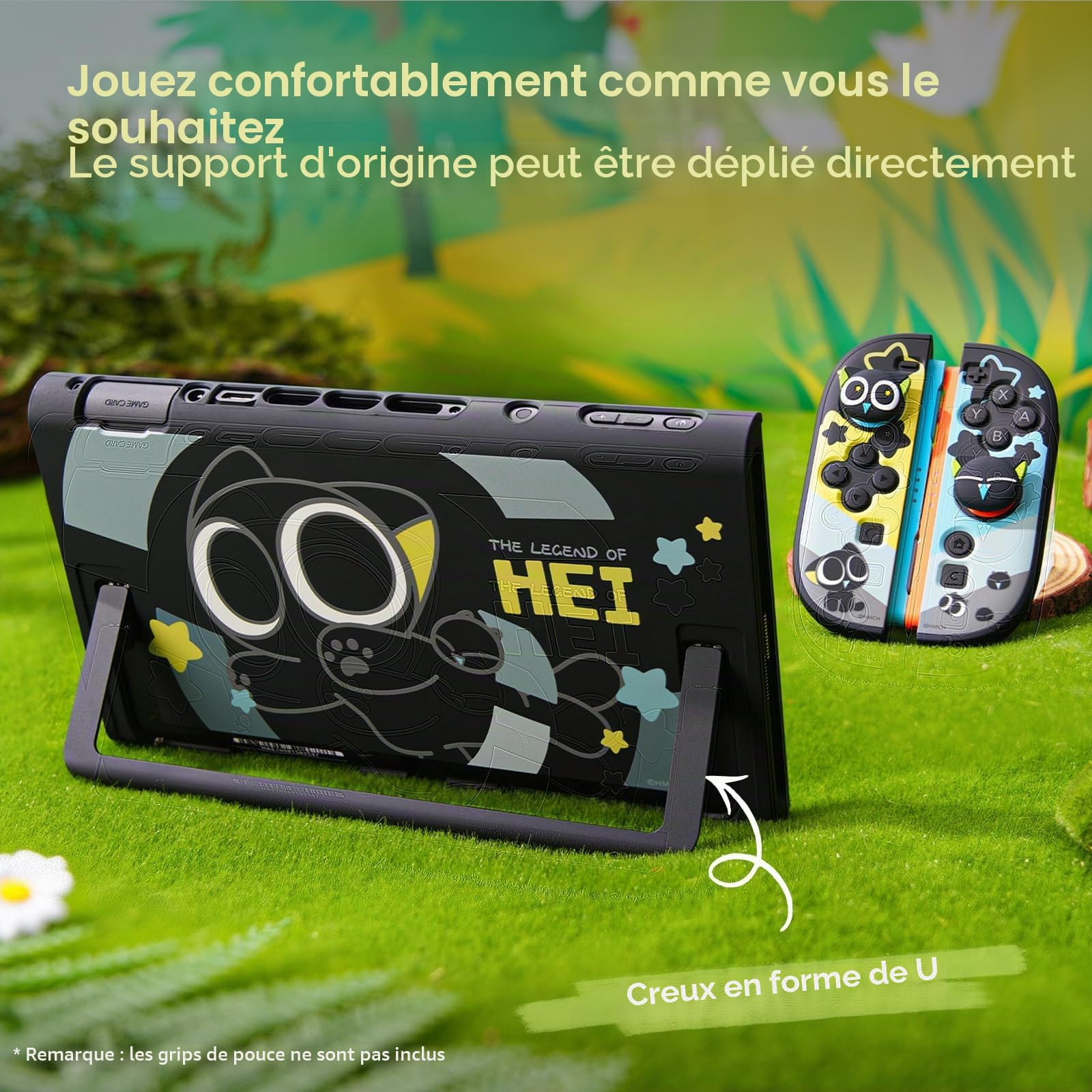GeekShare Protective Case Compatible with Switch 2, Hard PC Slim Dockable Shell Cover Designed for Switch 2025 Game Console and Joy Con Controllers - The HEI Serie