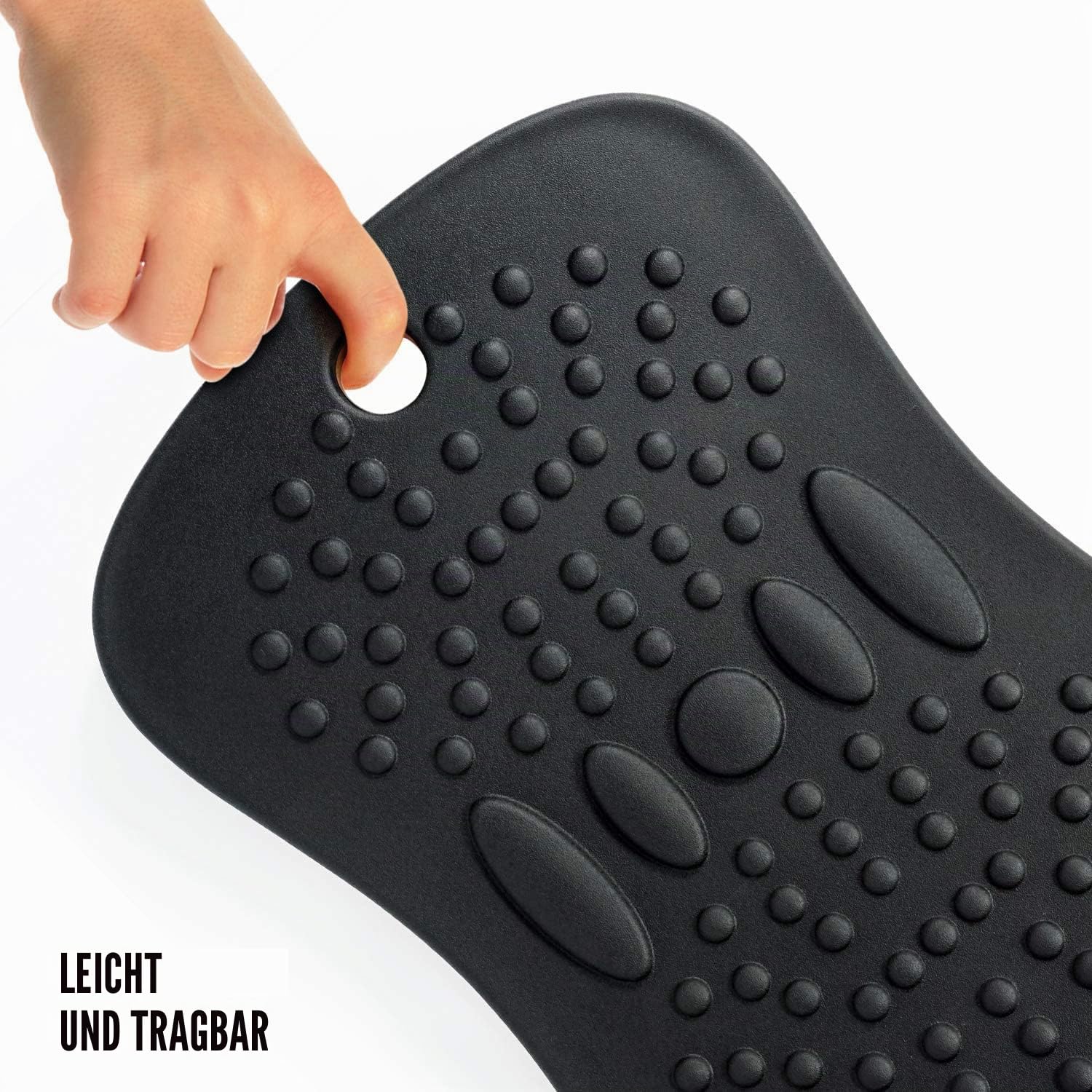Yes4All Wobble Balance Board for Standing Desk/Anti-Fatigue Office Foam Pad - Standing Desk Mats, Rocker Board, Office Accessories, Wobble Board With Massage Ball