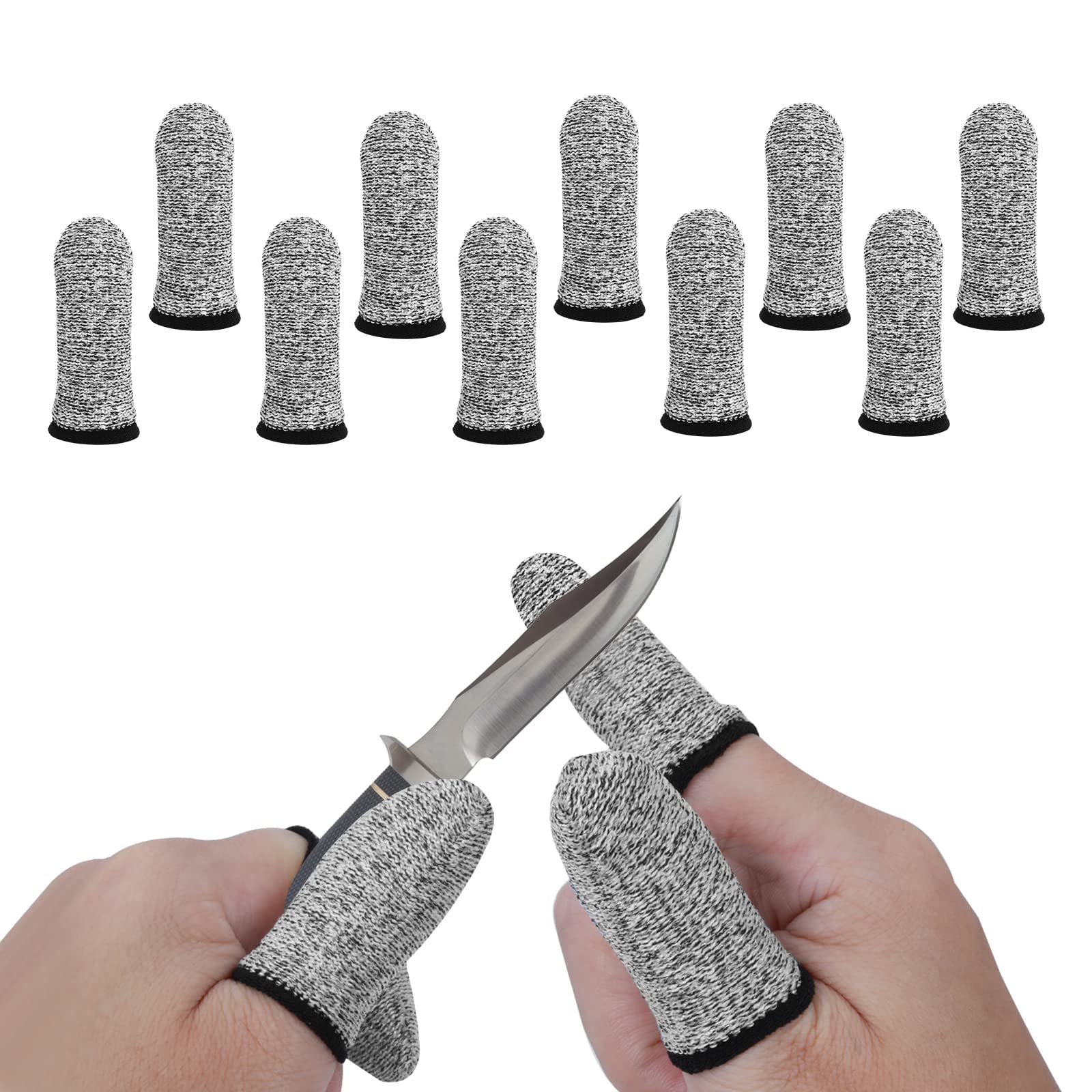 Sponsored Ad – Cobee Cut Resistant Finger Cots, 10-Piece Reusable Finger Thumb Cots Protector Breathable Sleeves for Work, Kitchen, Garden, Sculpture
