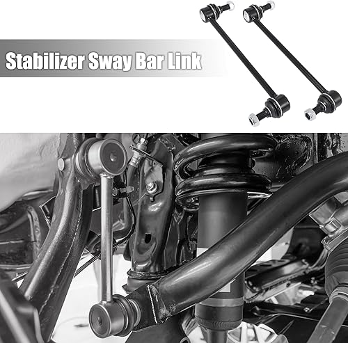 Miniatura 2 de X AUTOHAUX 1 par de enlaces de extremo de barra estabilizadora para coche K750032 para Kia Forte Koup Rondo Optima para Hyundai Elantra