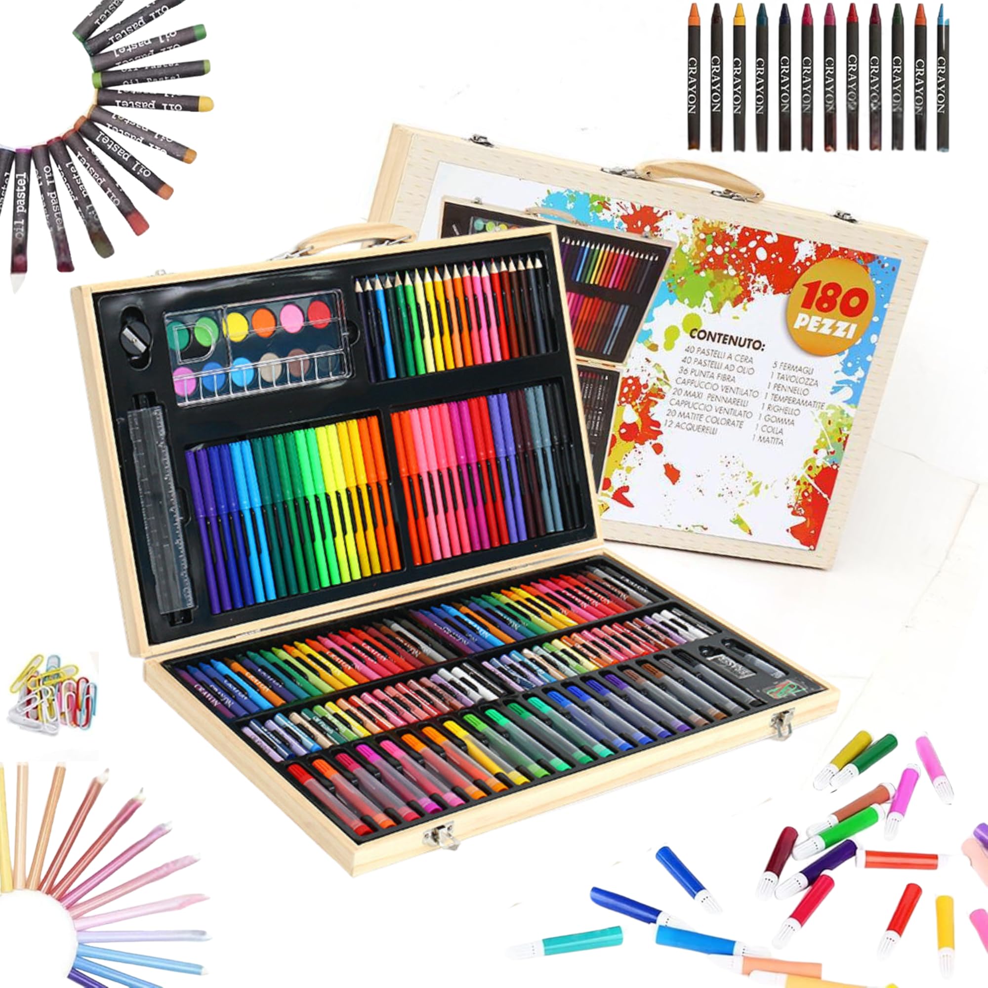 See full amazon price history chart for Lovzilly Art Set for Kids - 180 Pcs Colouring Kit for Kids 6-12 | Drawing Kit with Oil Pastels Crayons Pencils Acrylic Paint Mega Supplies for Gifting Birthday Kids Girls Boys Lovzilly Art Set for Kids - 180 Pcs Colouring Kit for Kids 6-12 | Drawing Kit with Oil Pastels Crayons Pencils Acrylic Paint Mega Supplies for Gifting Birthday Kids Girls Boys (B0D9CX1CCH) Amazon Price History, Amazon Price Tracker