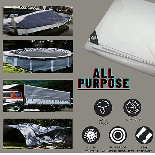 Miniatura 2 de ATE Pro Pro - Lona resistente de 14 x 14 pies, resistente al agua, protección y cobertura, revestimiento laminado en ambos lados, cubierta