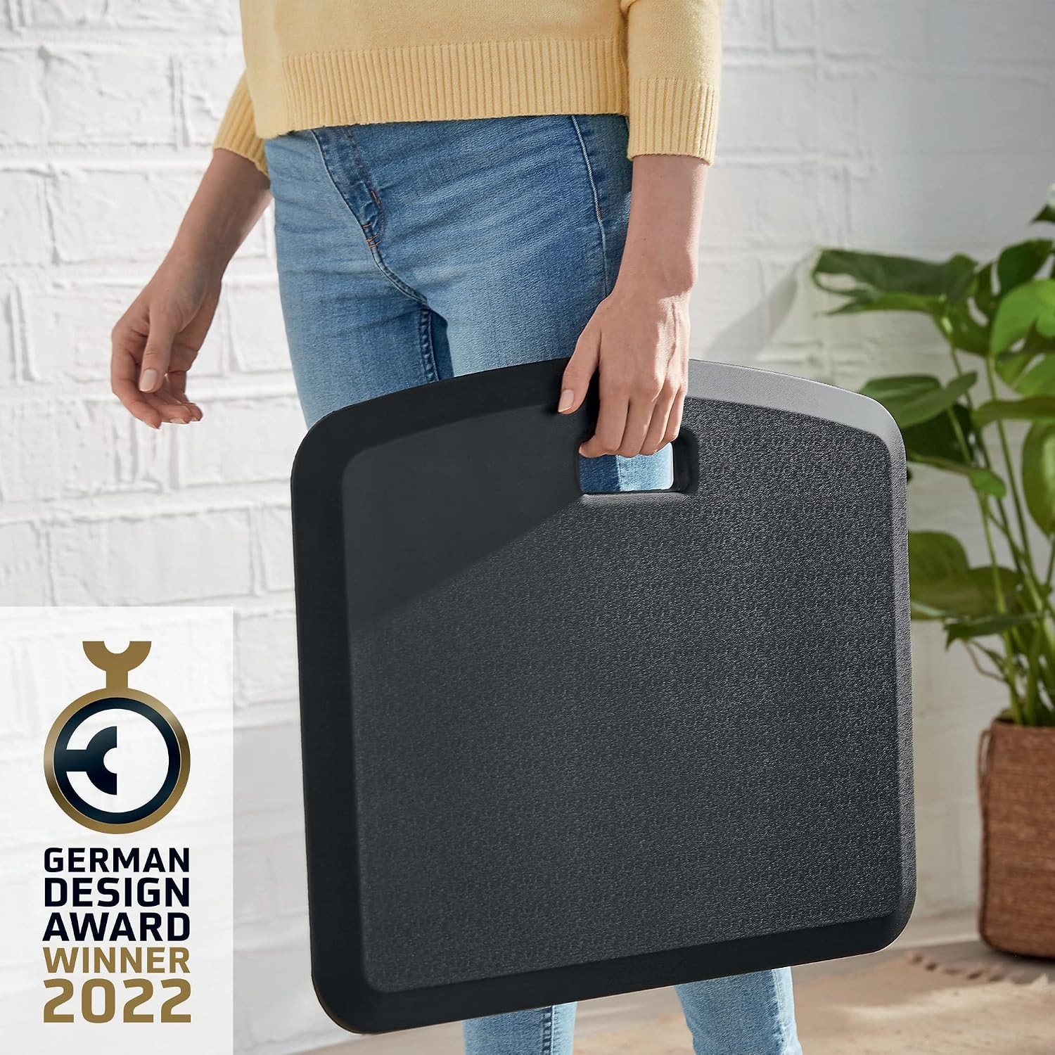 Leitz Anti Fatigue Mat, Cushioned Floor Mat for Home Or Office Includes Handle, Reduces Fatigue, Leg & Foot Pain - Image 4