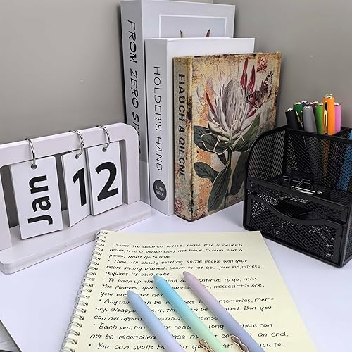 Miniatura 7 de Fengtaiyuan LanLvZi05P12, Bolígrafos de tinta de gel retráctiles, tinta negra, 0.5mm extra fina, 12 unidades, escritura suave, goma de borrar