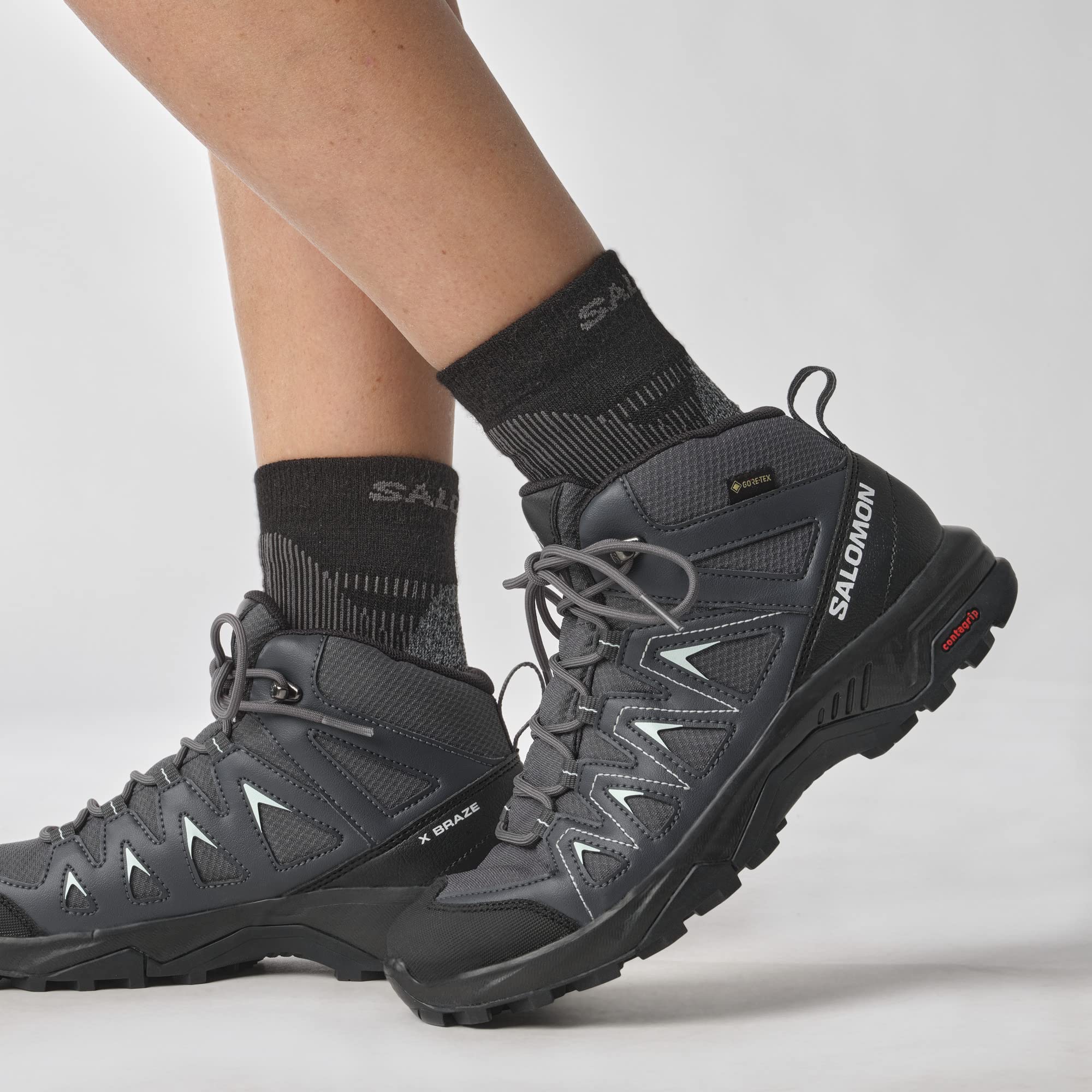 Salomon X Braze Mid Gore-Tex Scarpe Outdoor da Donna, Caratteristiche a Prova di Trekking, Design Atletico, Versatilità