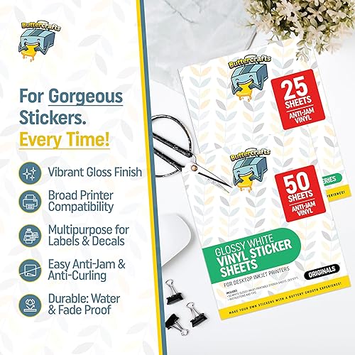 Miniatura 2 de Vinilo imprimible  Papel adhesivo para impresora de inyección de tinta para Epson  Papel adhesivo brillante imprimible  Papel adhesivo impermeable