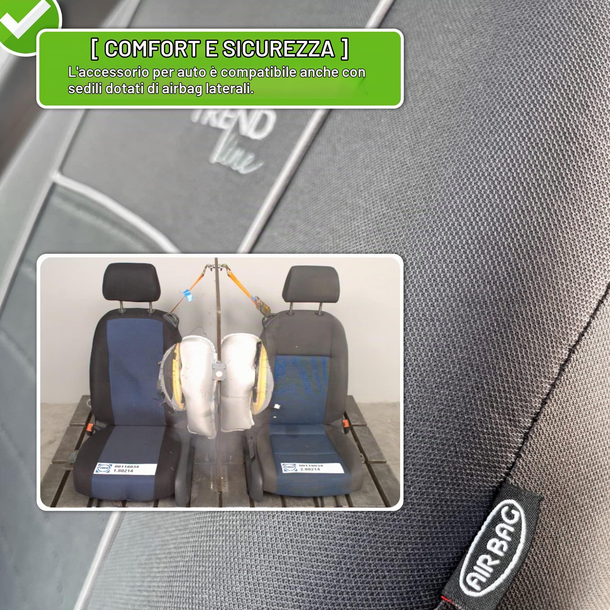 Moltico Coprisedili Auto 2+3 - Set Coprisedili Auto Universale - Tre Strati Copri Sedili per Auto con Zip - Set Coprisedili - Coprisedile Auto Anteriore e Posteriore - Coprisedile Grafite Rosso