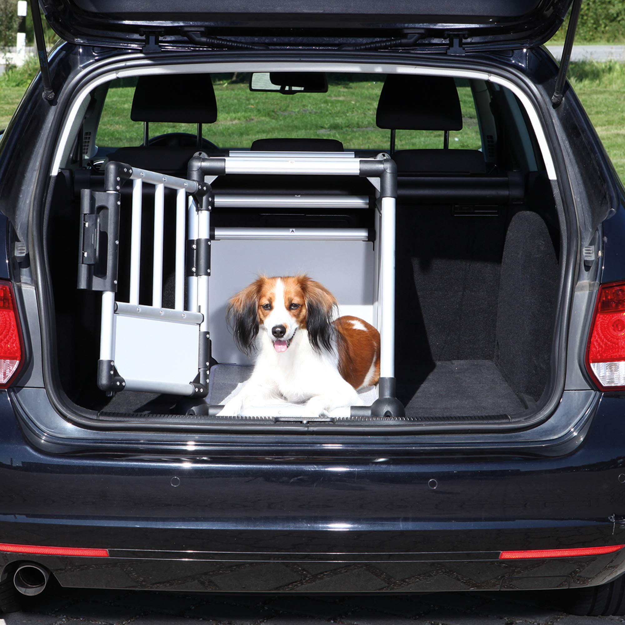 Trixie trasporto Gabbia in Alluminio Trasporto Box auto molto stabile, leggero e sicuro